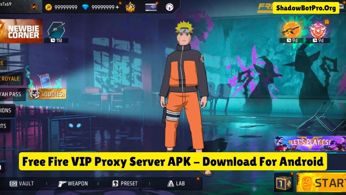 Free Fire VIP Proxy Server APK Download v17.3 For Android OB50