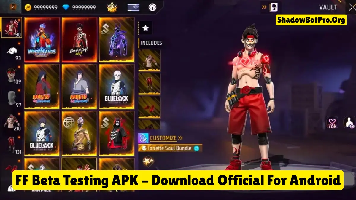 FF Beta Testing APK Download v19.8 (Official) Free Fire For Android